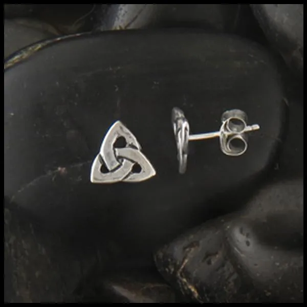 Simple Triquetra Post Single Earring (Half Pair)