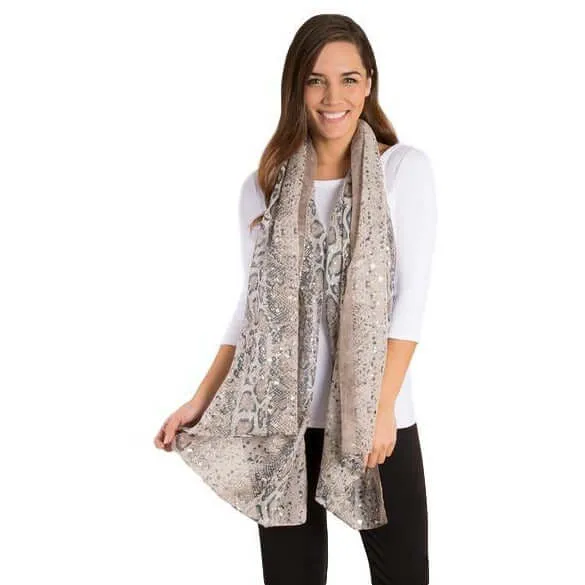 Simply Noelle Snakeskin Straight Scarf