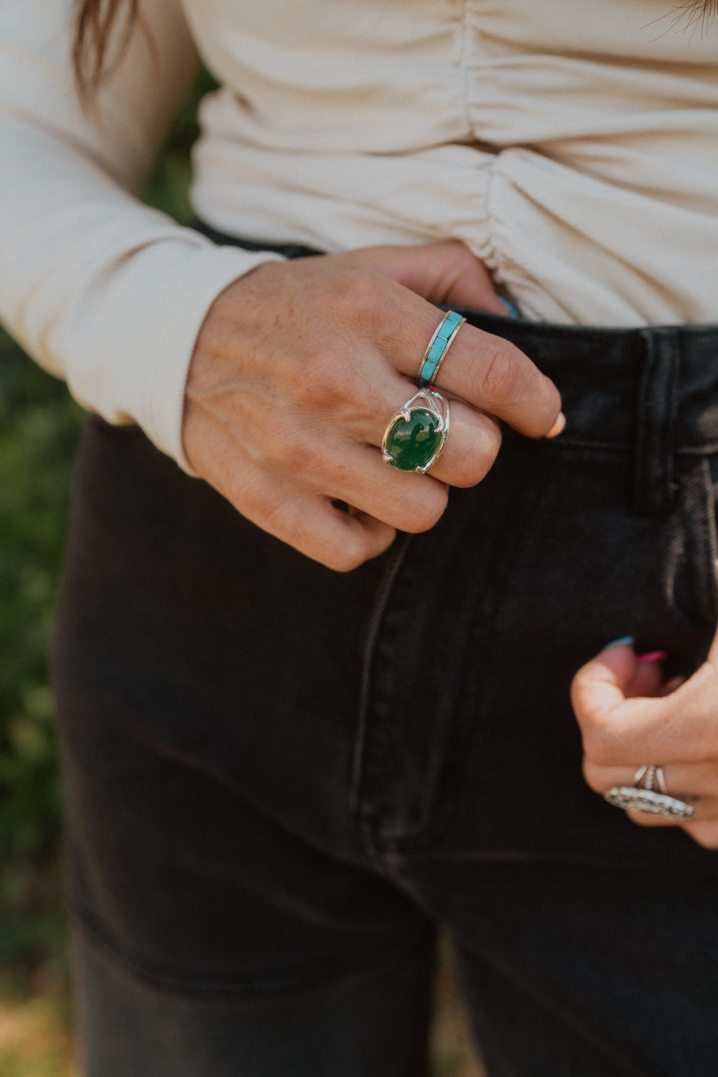 Single Bar Ring | Turquoise
