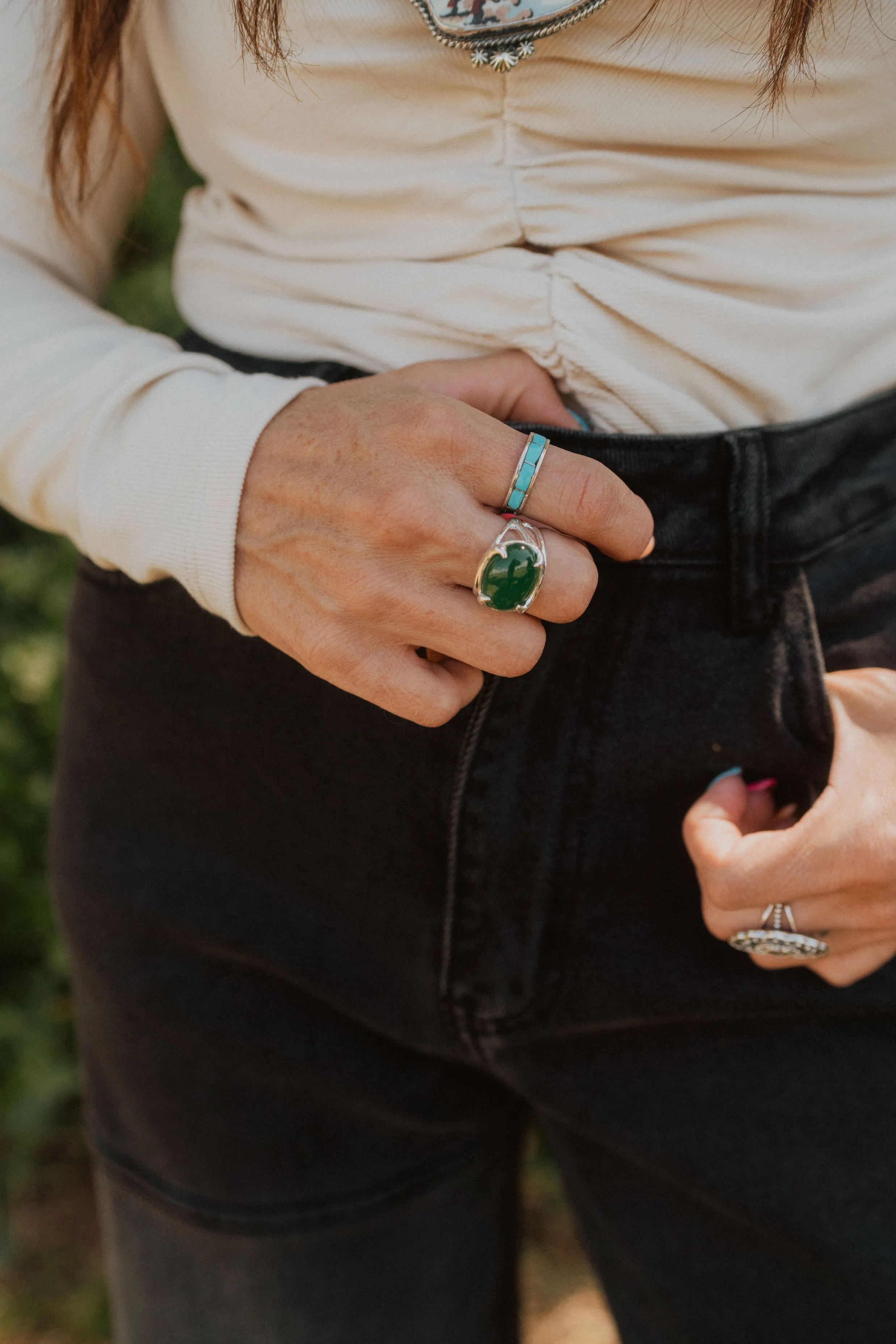 Single Bar Ring | Turquoise