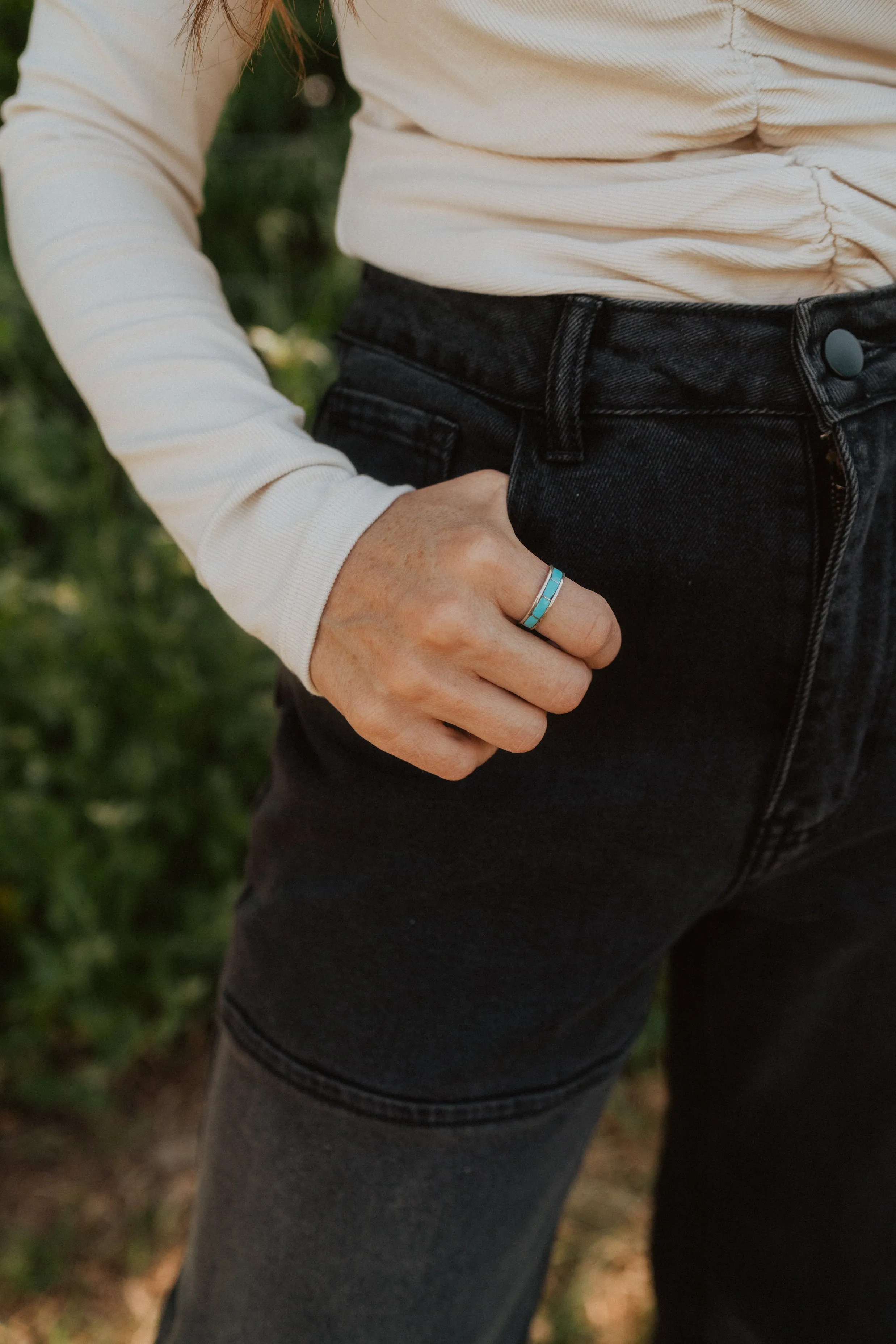 Single Bar Ring | Turquoise