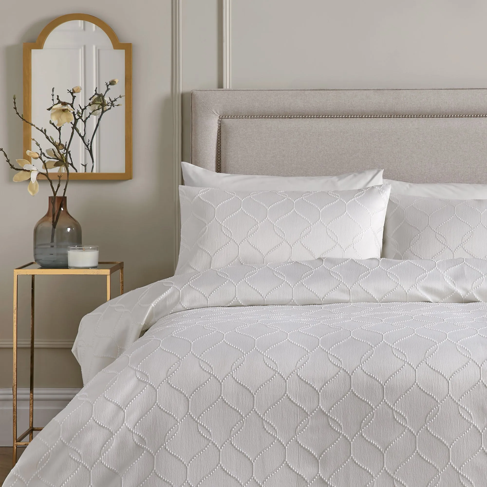 Soiree Montez Duvet Cover Set - Ivory