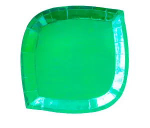 Solid Metallics : Dinner Plates : Posh Emerald City