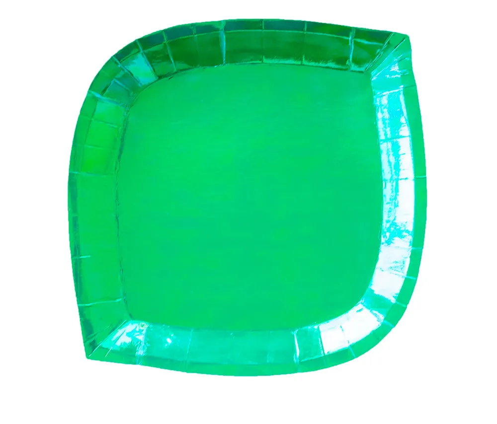Solid Metallics : Dinner Plates : Posh Emerald City