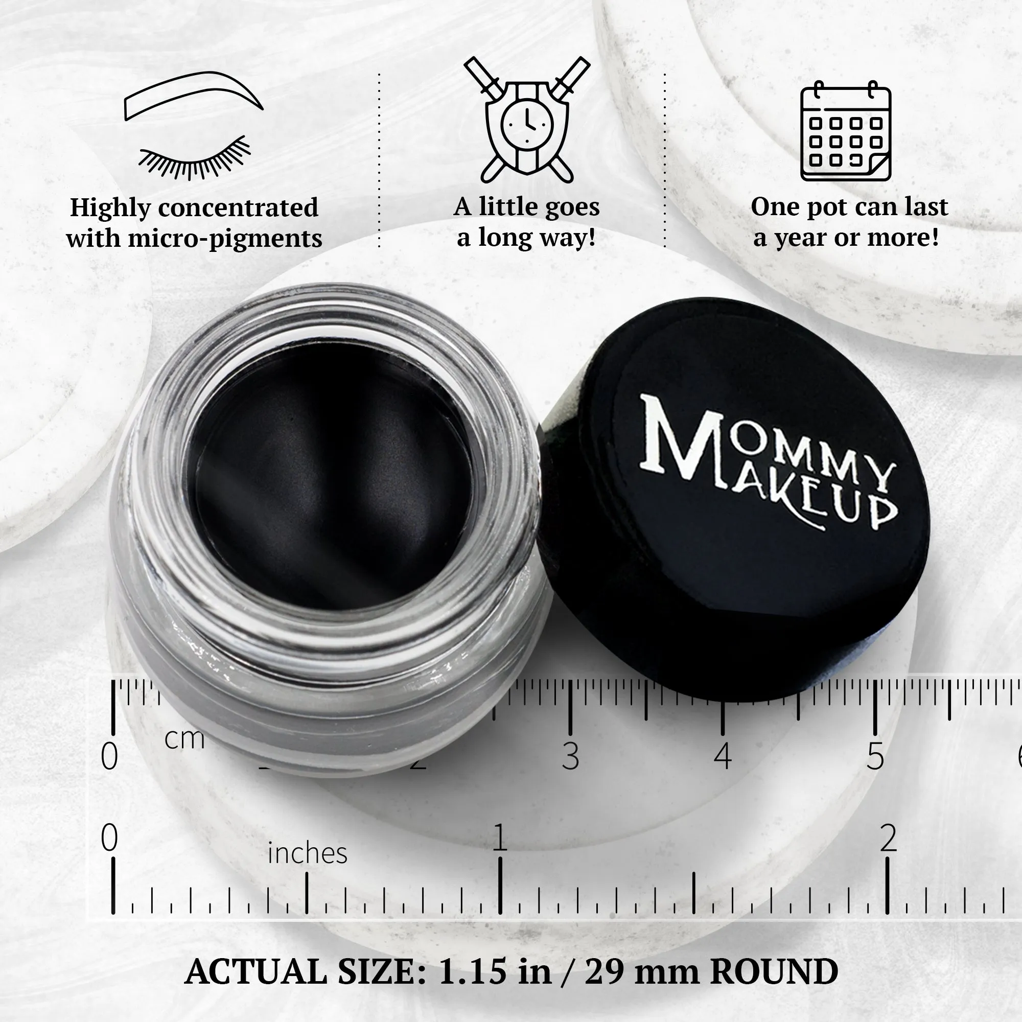 Stay Put Waterproof Gel Eyeliner w/ Micropigments - Black Beauty