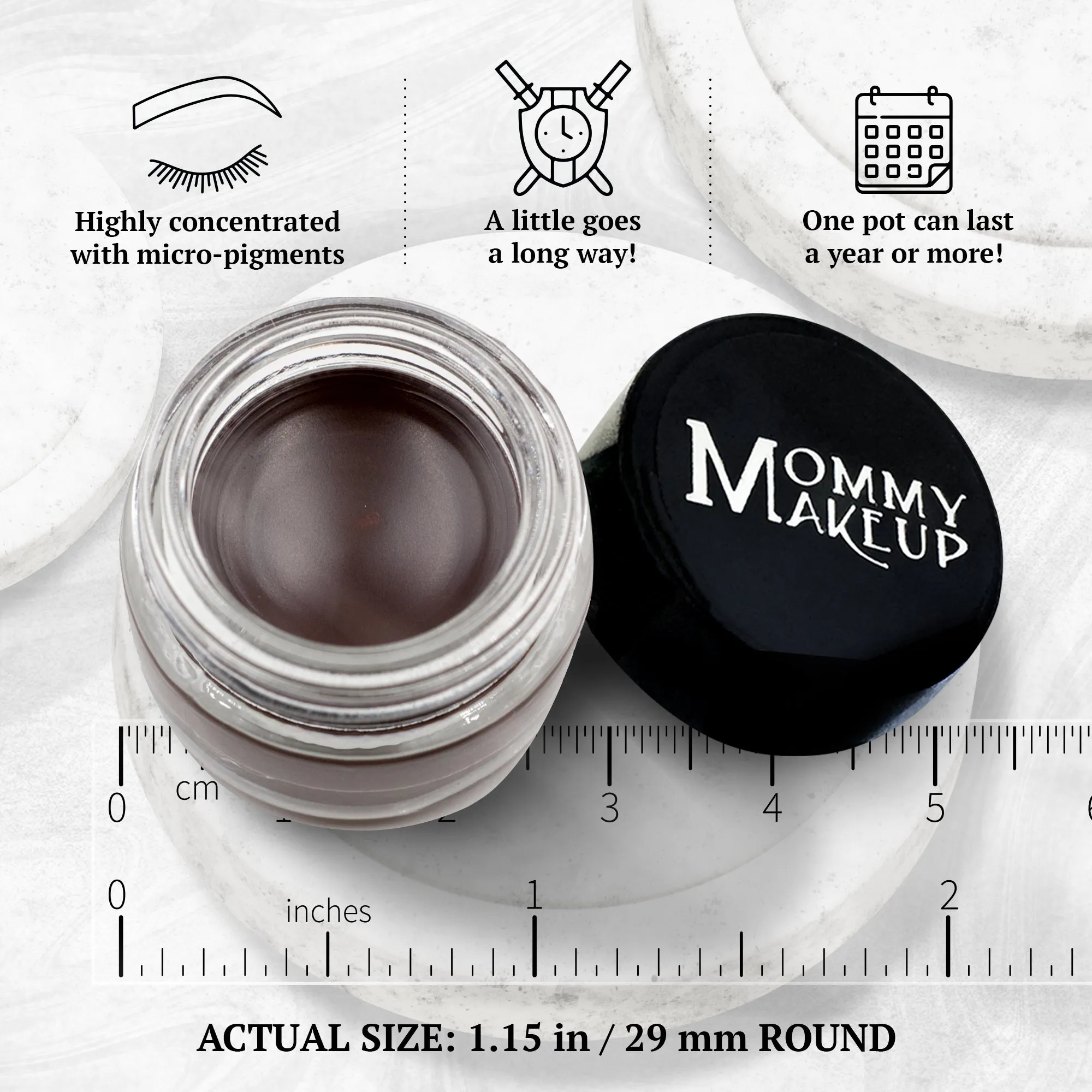 Stay Put Waterproof Gel Eyeliner w/ Micropigments - Chocolate Kiss