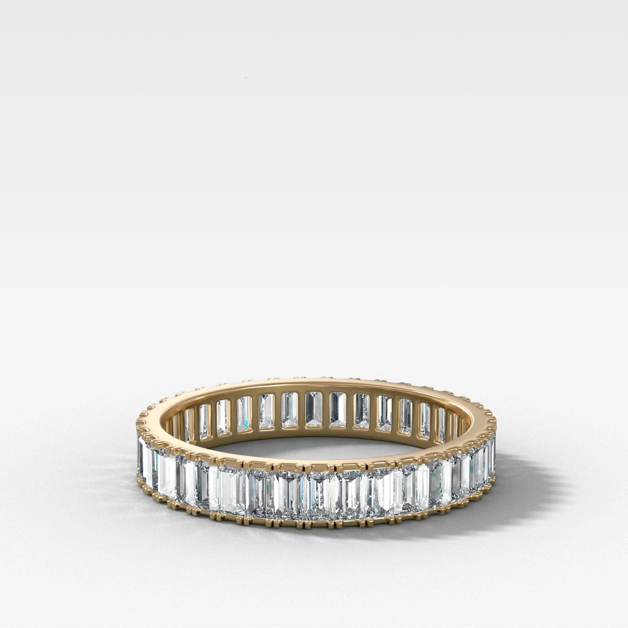 Straight Edge Baguette Diamond Eternity band
