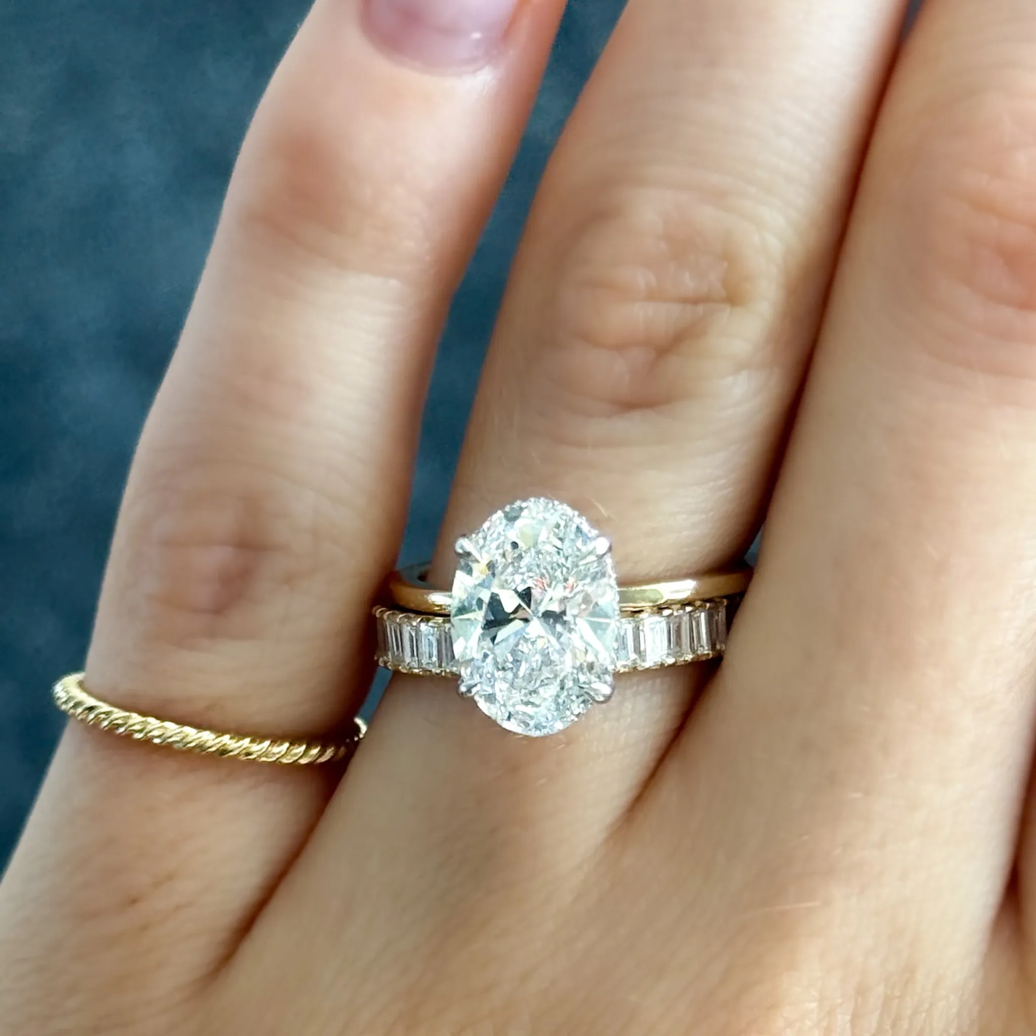 Straight Edge Baguette Diamond Eternity band