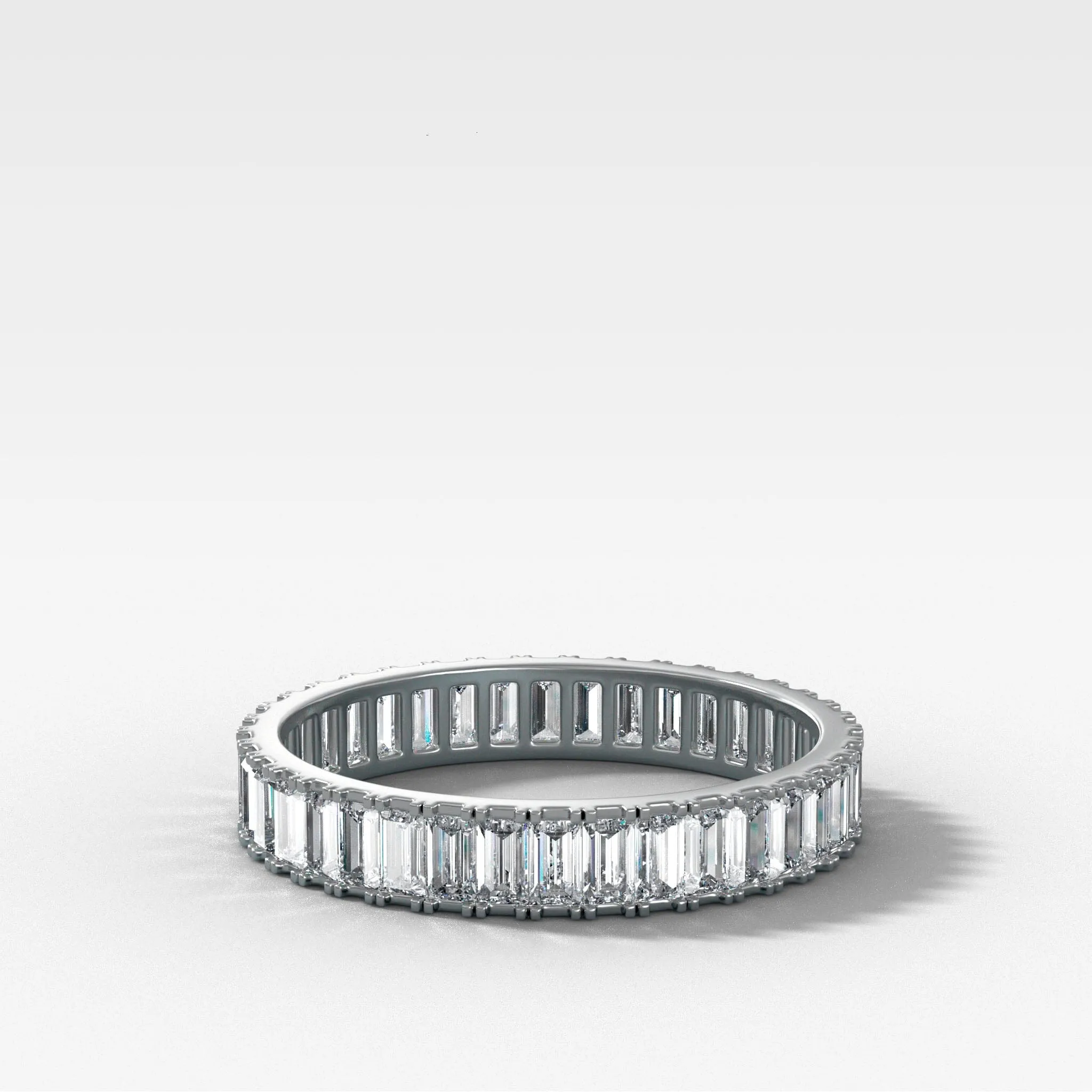 Straight Edge Baguette Diamond Eternity band