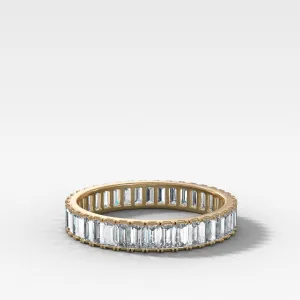 Straight Edge Baguette Diamond Eternity band