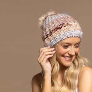 Striped Knitted Beanie