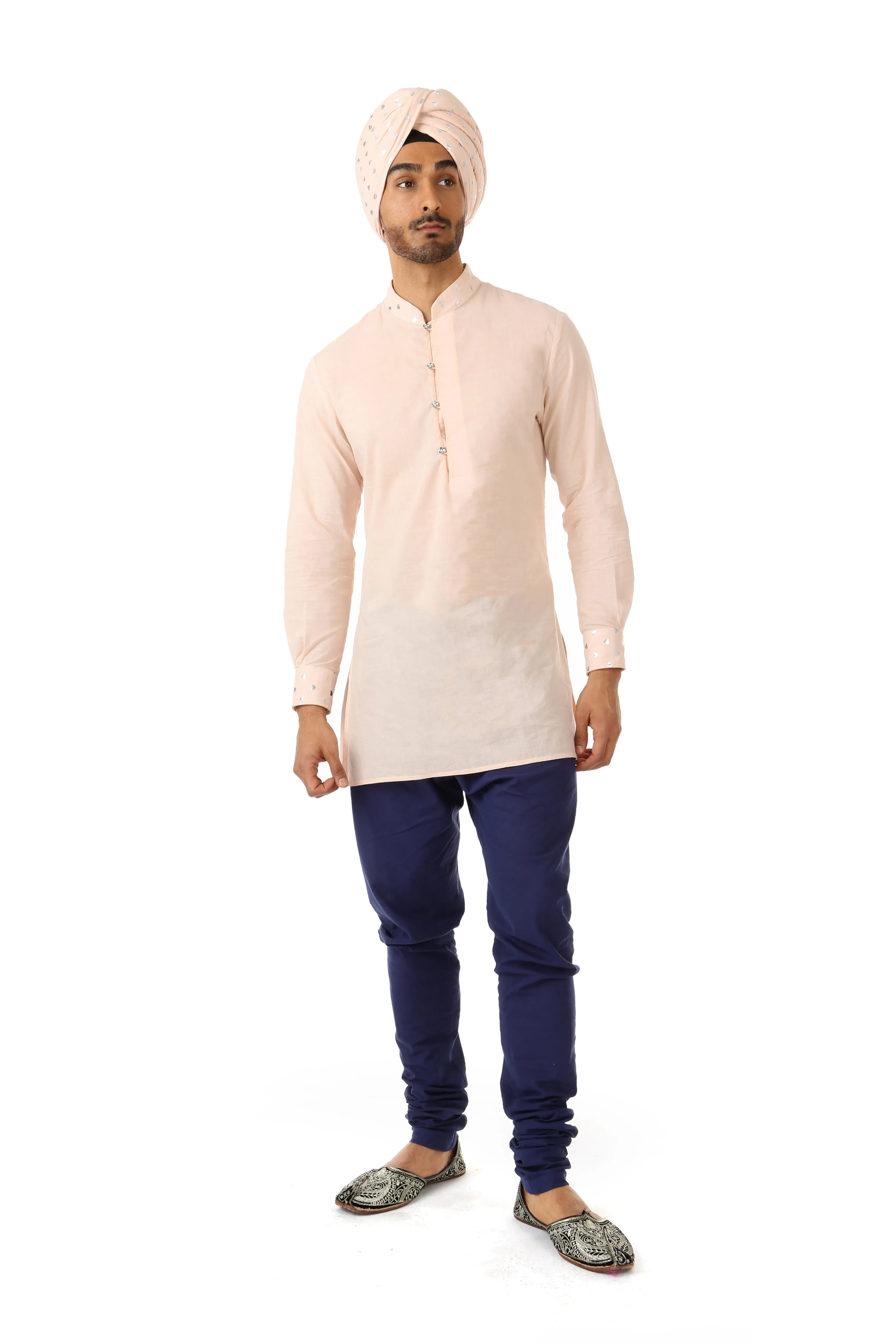 SUMEET Silver Hearts Club Kurta Shirt