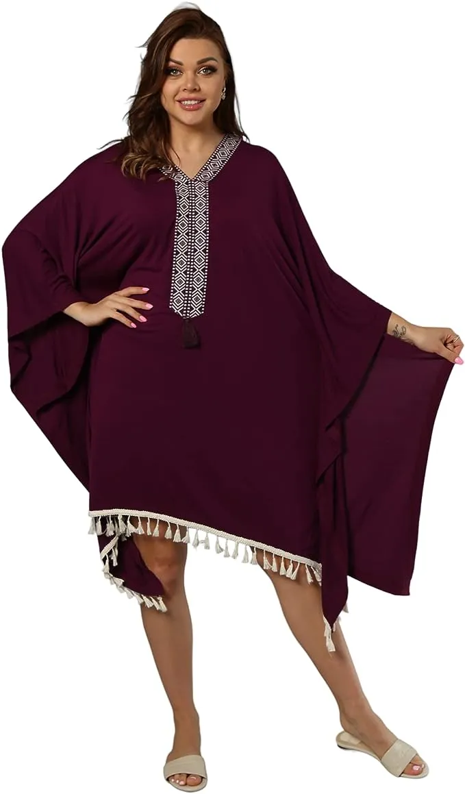Summer Cotton Embroidered Nightgown for Women | Half Sleeves Short Stylish Home Dress | Summer Night Outfit | Ramadan Style Glamorous Nightgowns | Home wear for Women