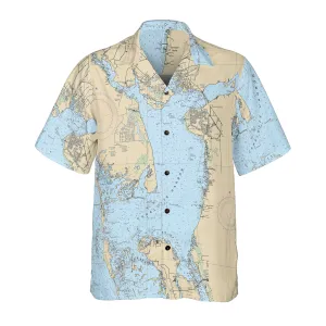 The Charlotte Harbor Coconut Button Camp Shirt