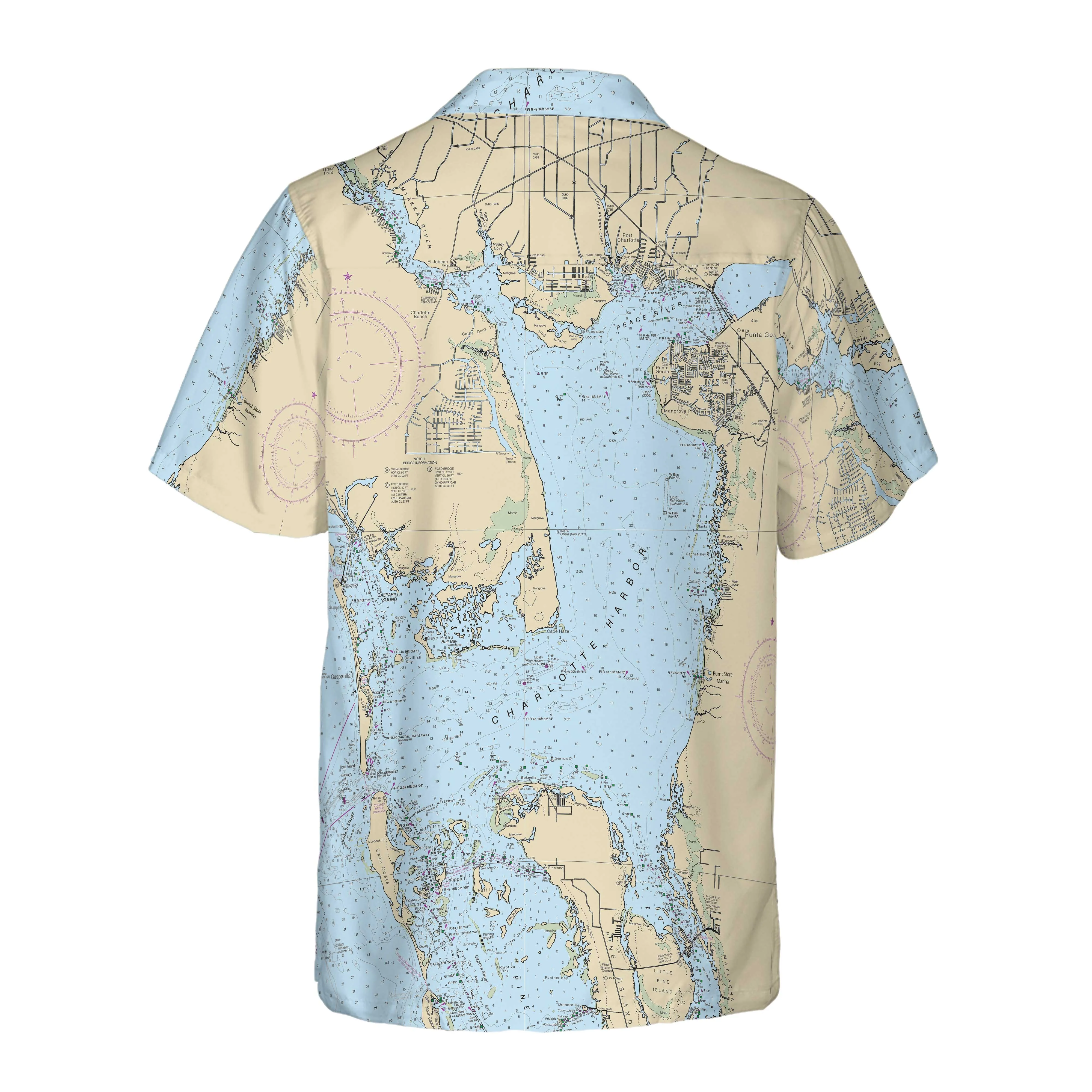 The Charlotte Harbor Coconut Button Camp Shirt