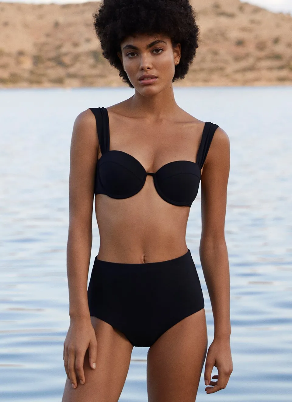 The Modern Bustier Top - Black