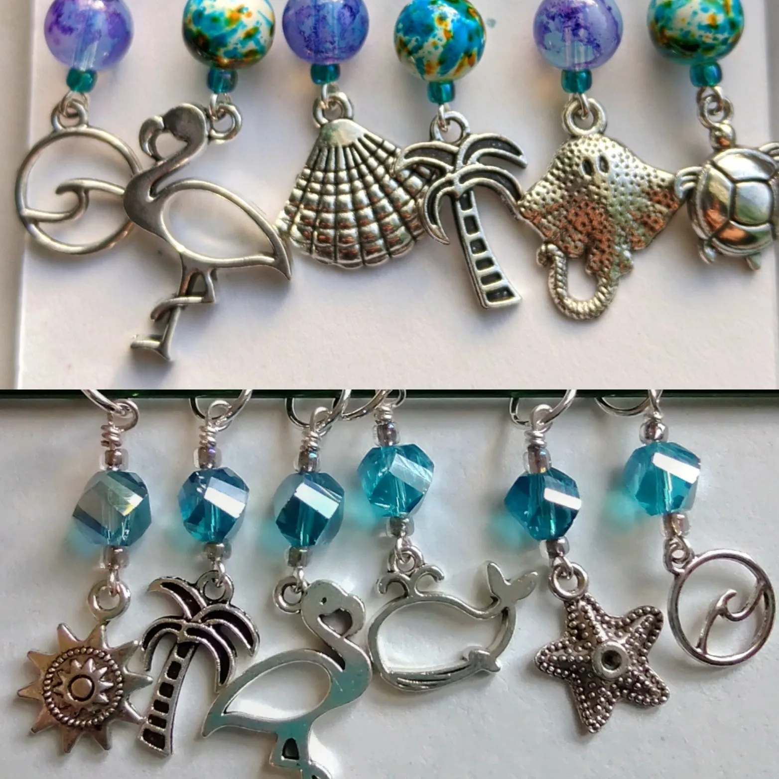 Tropical Beach Stitch Markers