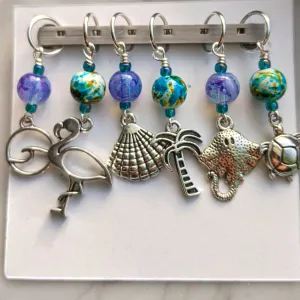 Tropical Beach Stitch Markers