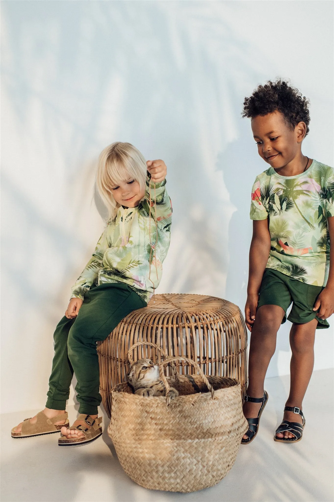 Tropical Green Palm Bomber Jacket