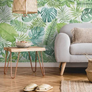 Tropical Leaves Wallpaper Mural