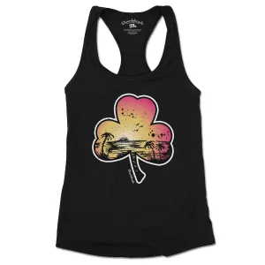 Tropical Shamrock Ladies Tank Top (5 Colors)