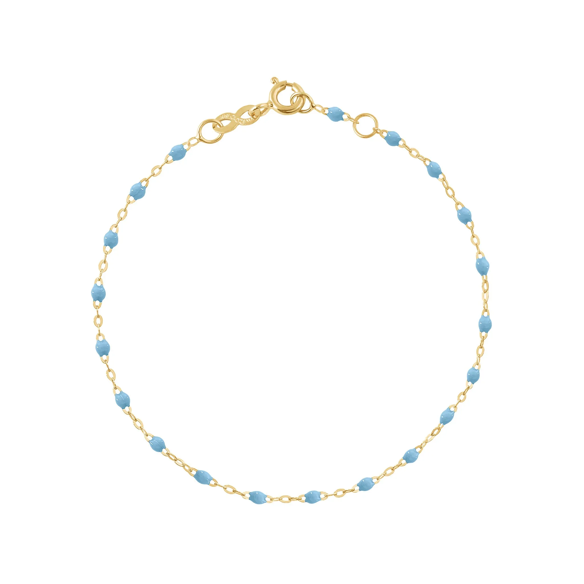 TURQUOISE BLUE GIGI CLASSIC BRACELET-18K YELLOW GOLD