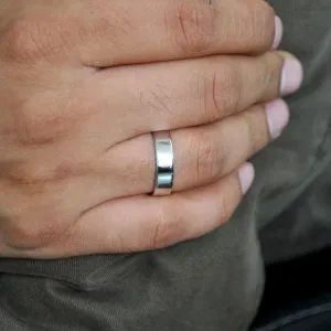 Unisex Solid Gold Wedding Band
