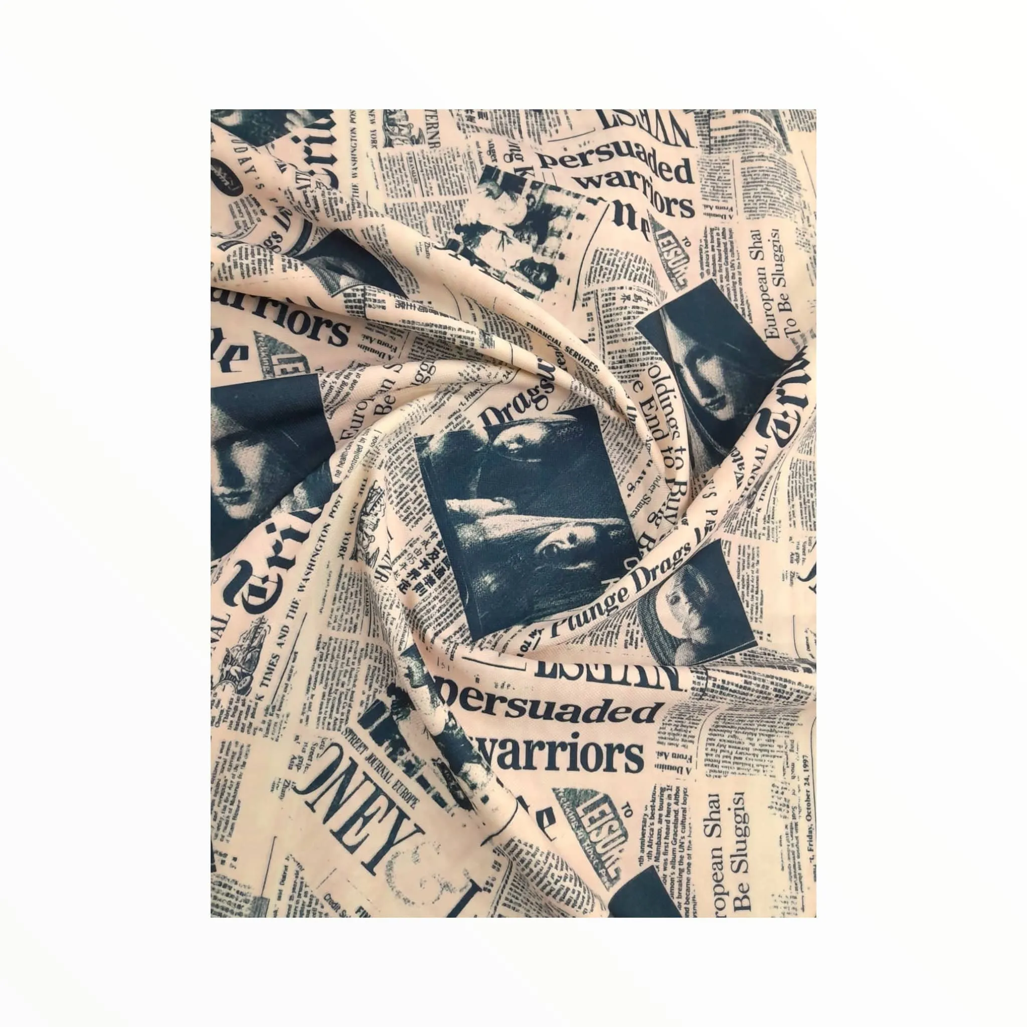 Upholstery Material Col.1 Zee Newspaper 150cm