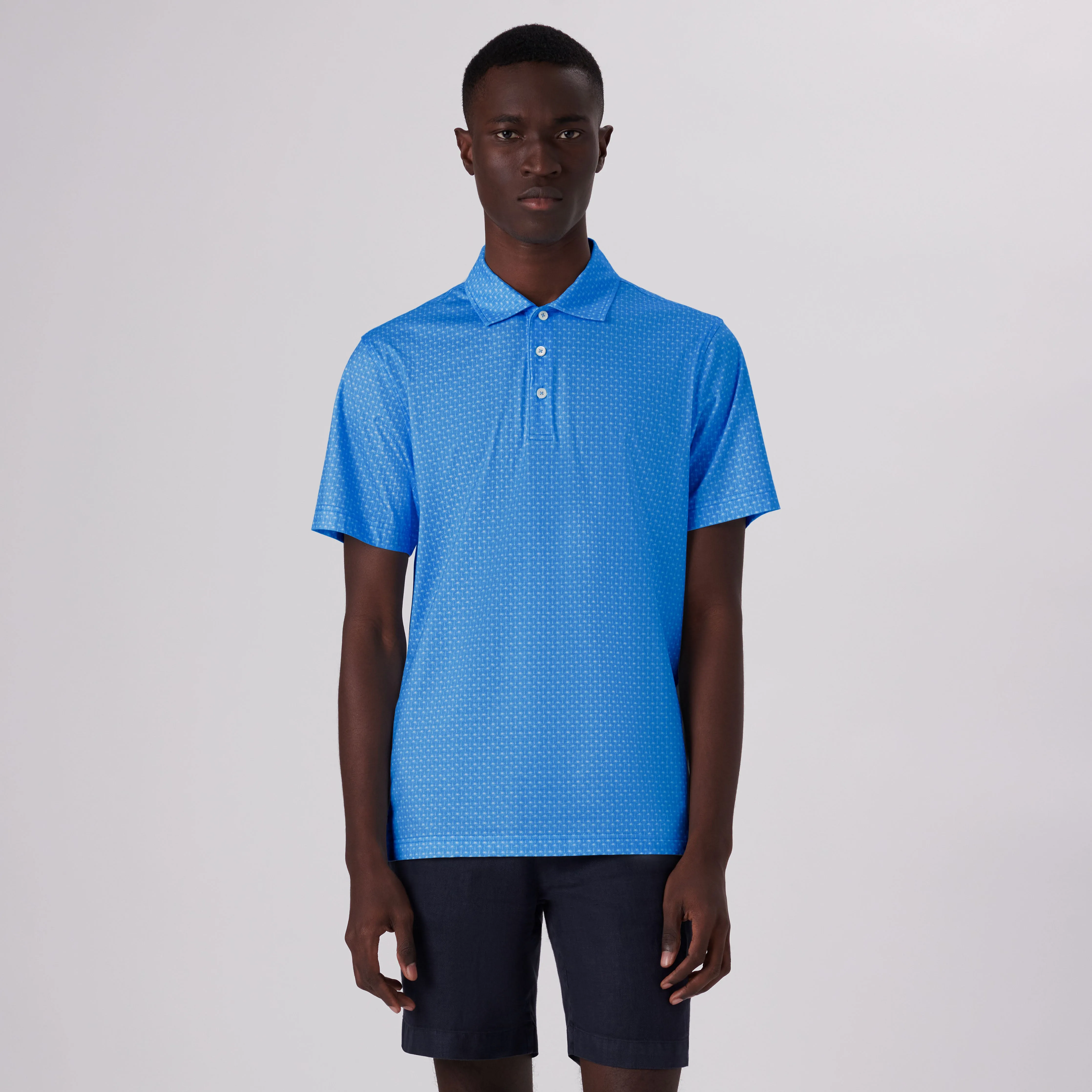 Victor Palm Trees Print OoohCotton Polo