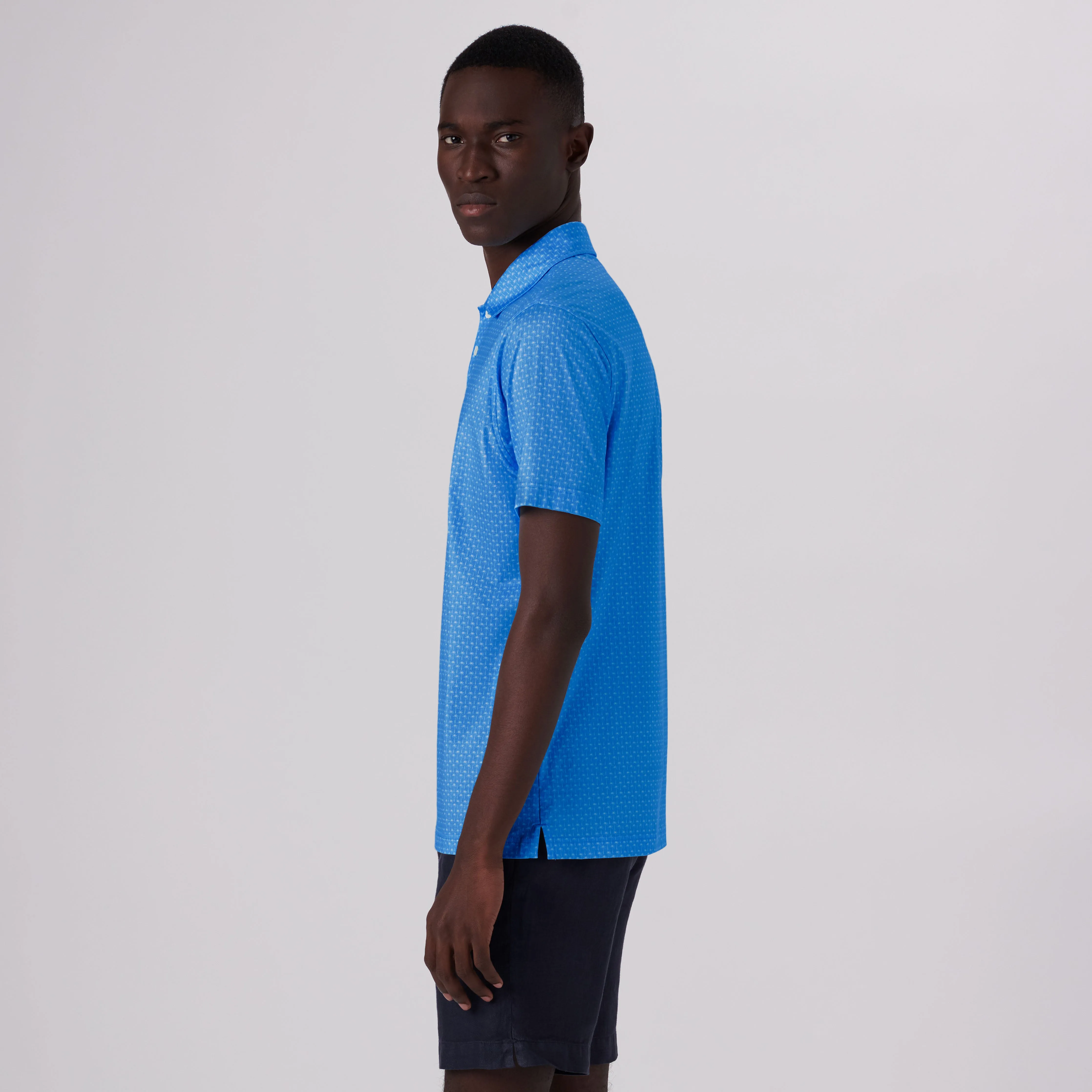 Victor Palm Trees Print OoohCotton Polo