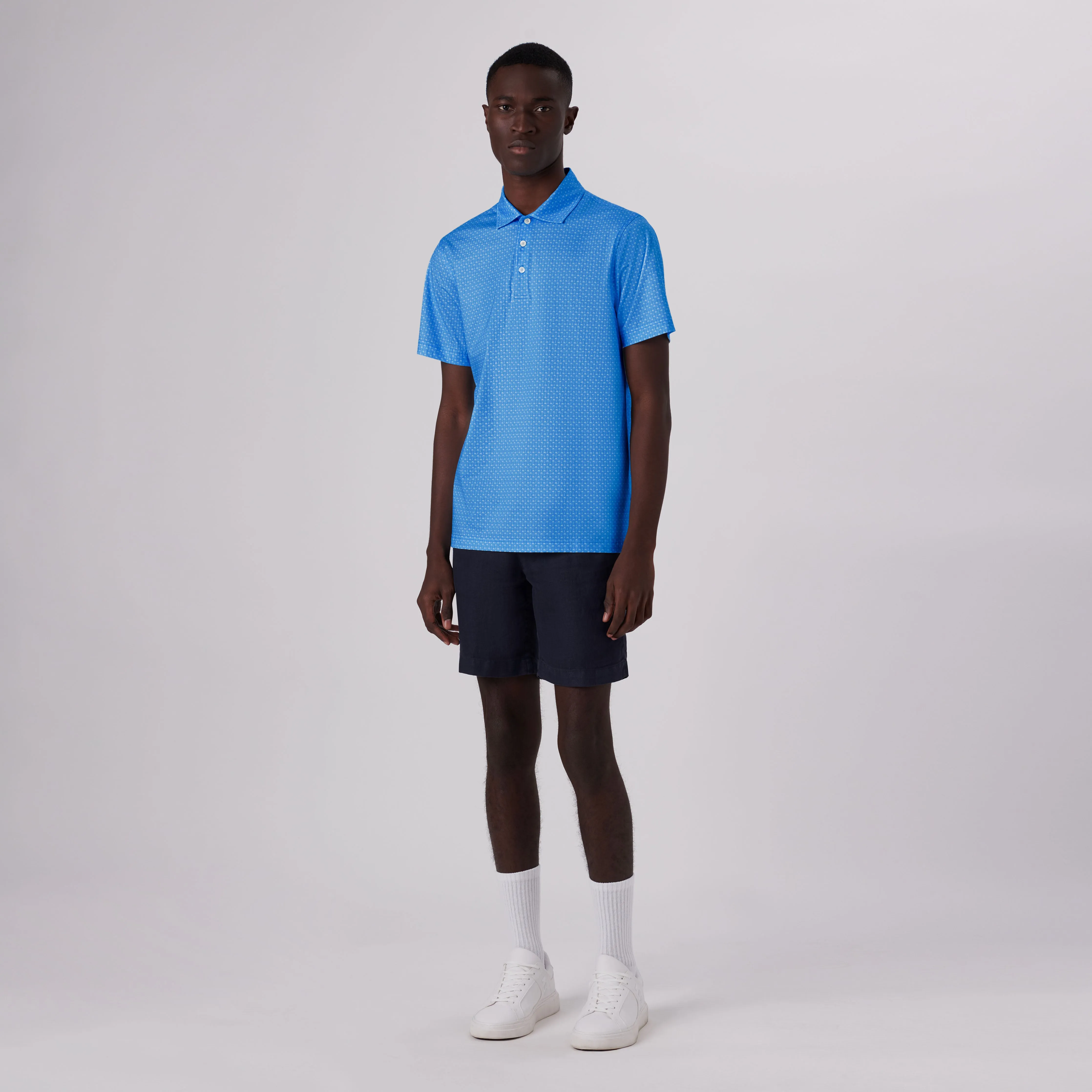 Victor Palm Trees Print OoohCotton Polo