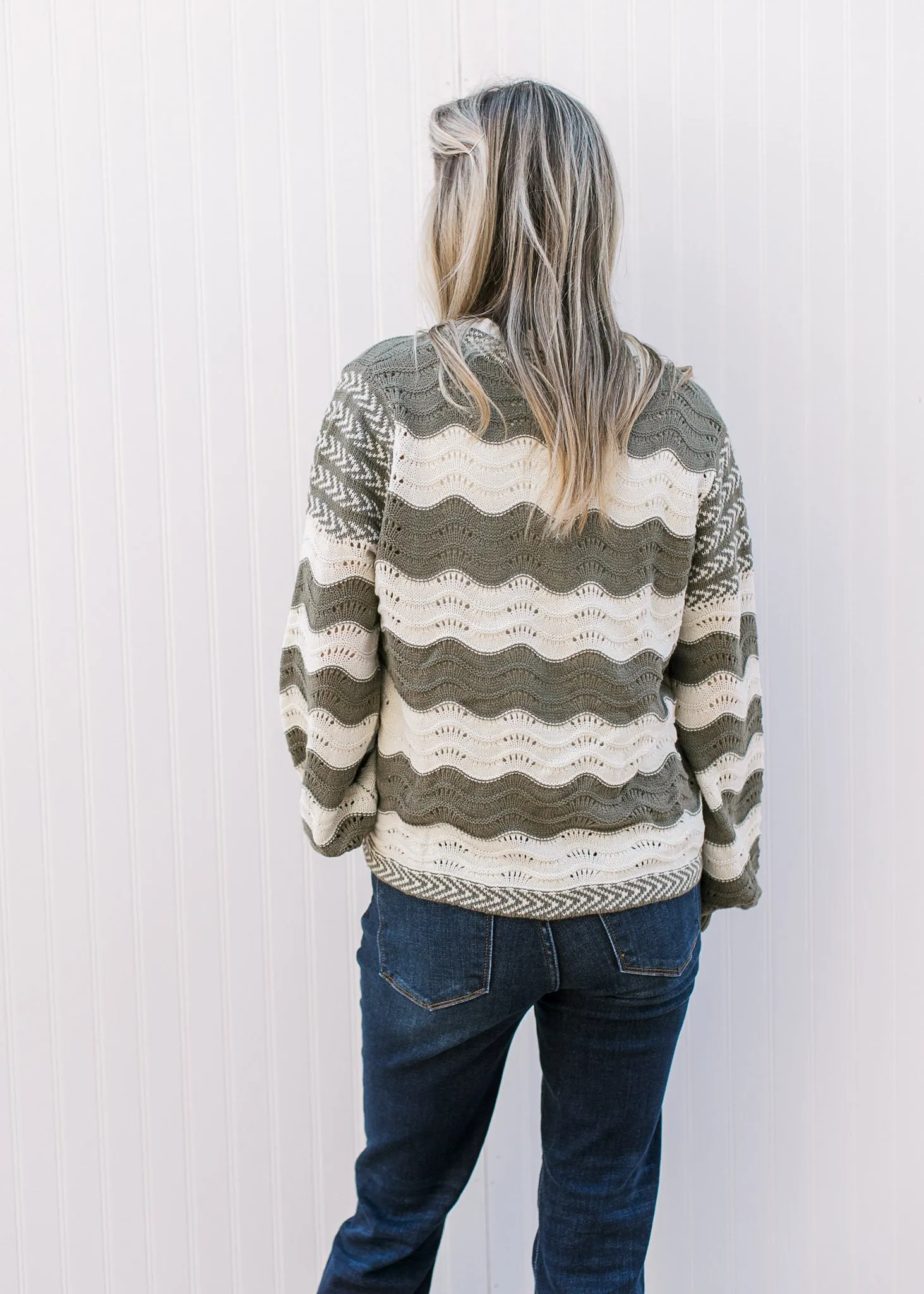 Waving Stripes Cardigan