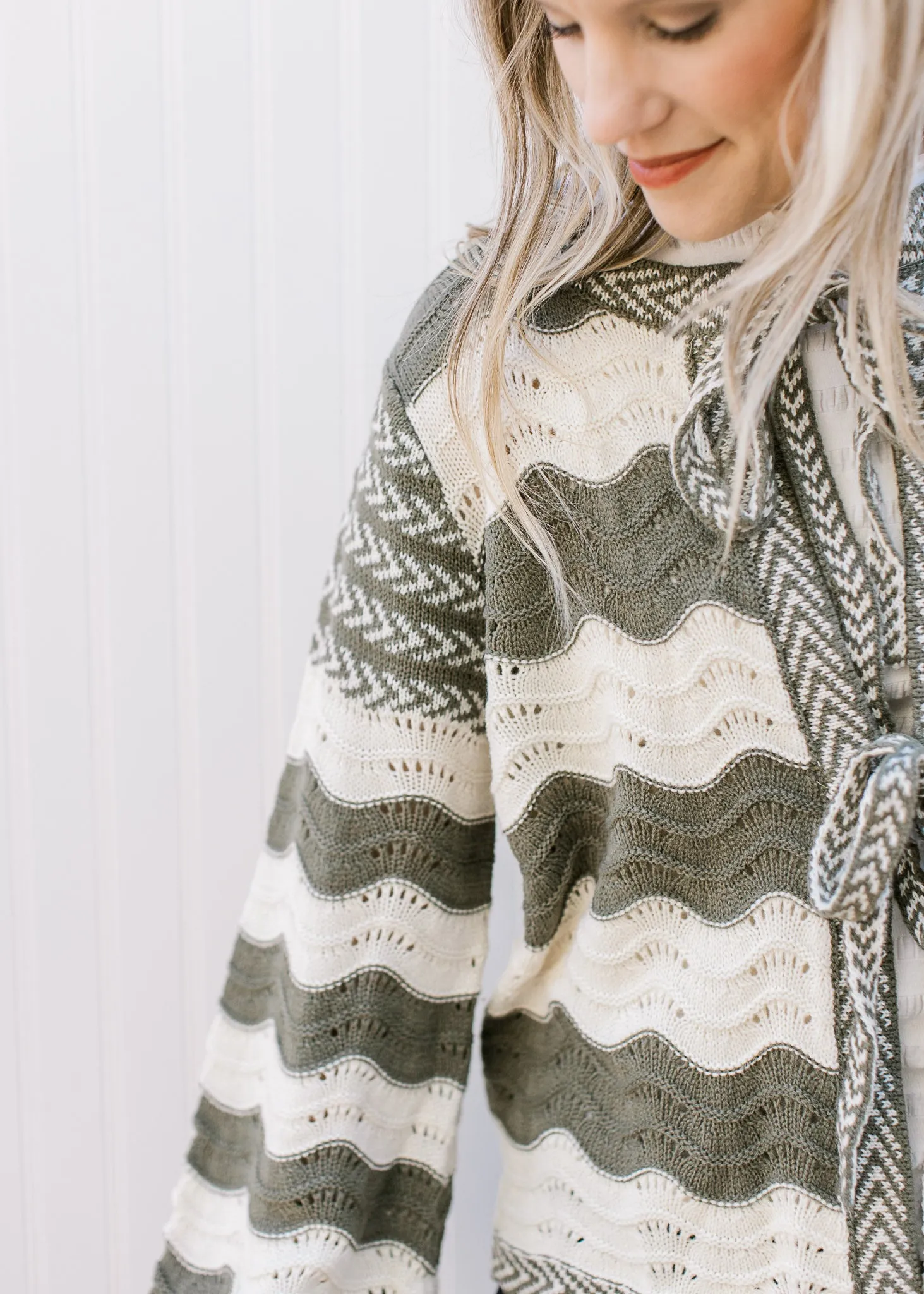 Waving Stripes Cardigan