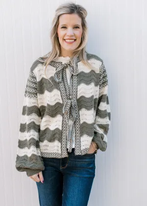 Waving Stripes Cardigan