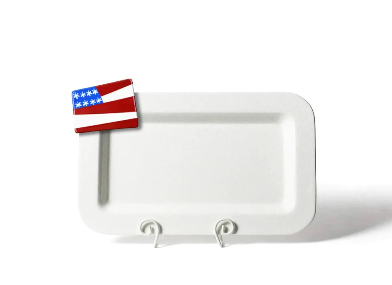 White Small Dot Mini Rectangular Platter