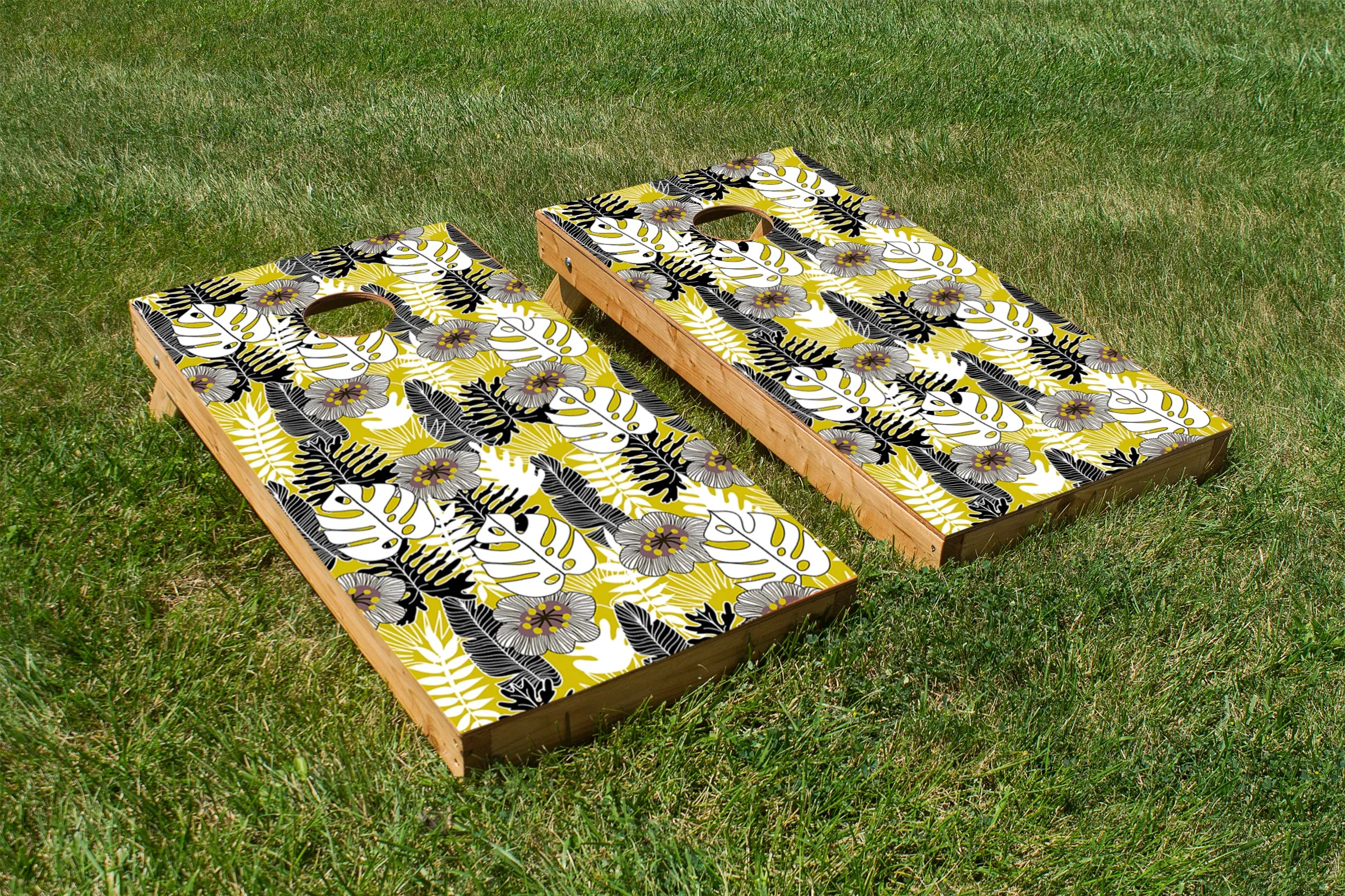 Yellow and Black Tropical Theme