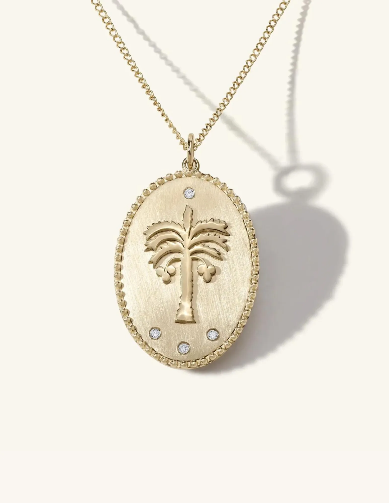 Zahava Heirlooms Date Palm Large Token Necklace